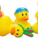 Easter Rubber Duck Toy Bunny Rabbit Duckies for Kids Easter Eggs, Bath Birthday Gifts Baby Showers Summer Beach and Pool Activity, 2" (100-Pack)