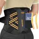 Copper Back Brace for Women & Men with Pro-Grade Spinal Support System - Support Brace for Lower Back Pain, Herniated Disc, Recovery - Breathable Support Belt for Lifting, Gym, (Large)