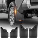 Sunsdrew 2025 Upgraded Mud Flaps for 2024-2026 Toyota Tacoma Mud Guards Accessories All Weather Mud Flaps Splash Guards Tacoma Mudflaps No-Drill Front and Rear-Black,4 Pc