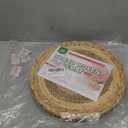 UniGreen Home & Garden Mix Woven Placemat Set of 6, 13.5 inches, Dia 12inches, Natural, MixPlacemat-13.5inch