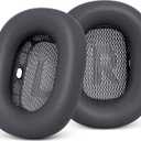 GEVO Upgraded Ear Cushions Replacement Earpads for Apple AirPods Max Headphones, Protein Leather Ear Pads Ear Covers Cups with Memory Foam and Magnet for AirPods Max (Silver)