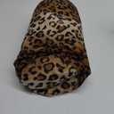CARRIE HOME Leopard Microbead Neck Pillows Squishy Cylinder Bean Bag Pillow - 12x7 Inch Tiny Arm & Back Roll Pillow for Surgery, Travel, Airplane, Car - Support for Neck, Back, Arms, Legs and Knees (12" x 7" (Pack of 1), 1 Pack, 12x7 Inch)