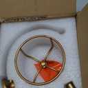 Hand Towel Holder with Vintage Candle Holder for Wall, Towel Hook for Bathroom Wall, Rustic Towel Ring with Elegent Candle Holder, Sturdy Wall Mounted Hanger for Bathroom (Antique)