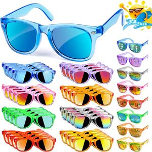 Kids Sunglasses Bulk Party Favors - 16 Packs Boys Girls Sunglasses for Kids Age 3-8 with UV 400 Protection, Neon Sunglasses for Kids Party
