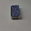 Rectangle Serving Platter Set - 8 Inch Ceramic Dinner Plates Rectangular Serving Trays for Sushi Salad Dessert Pasta Appetizer - Oven Microwave Dishwasher Safe - Set of 6 - Vintage Blue