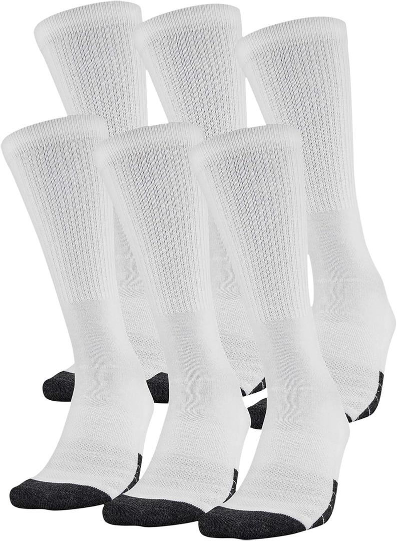 Under Armour Adult Performance Tech Crew Socks (3 and 6 Pack)