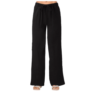 Women's Size S Flowy Drawstring Black Pants