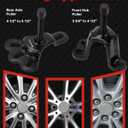 12-Way Slide Hammer Puller Set, Front Wheel Hub Remover & Rear Wheel Axle Removal Tool, Heavy Duty Bearing Puller Set with Carry Box