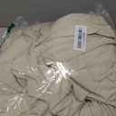 MooMee Bedding Duvet Cover Set 100% Washed Cotton Linen Like Textured Breathable Durable Soft Comfy (Solid Off White, Queen 90"x90")