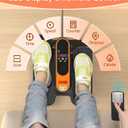 2025 New Under Desk Elliptical Machine,Portable Seated Pedal Exercise Machine for Seniors, 12 Adjustable Speed Elipse Leg Exerciser with Remote Control,Quiet Foot Exercise Machine for Home Office