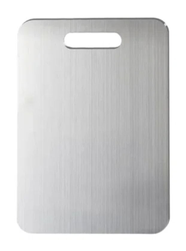 Titanium Cutting Board, 100% Pure Titanium Cutting Boards for Kitchen, Non-Porous Metal Chopping Boards, Dishwasher Safe, Odor Resistant for Meat, Vegetables, Fruit & Raw Food Prep