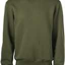 Soffe mens Mens Classic Midweight Fleece Crew Sweatshirt (Medium, Olive Drab Green)