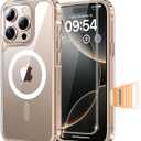 TAURI 3 in 1 for iPhone 16 Pro Case, Camera Control Compatible with MagSafe, with 2X Screen Protectors, Military-Grade Protection, Slim Magnetic Phone Case for 16 Pro 6.3", Clear