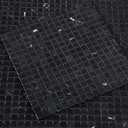 Lovdeco Nero Marquina Marble Stone 5/8 Inch Square Black Marble Mosaic Tile for Kitchen Wall Bathroom Shower Floor (5 Sheet, Honed)