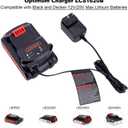 Biswaye LCS1620B 20V Lithium Battery Charger Compatible with Black and Decker: Compatible with Black & Decker 20V Max Lithium Ion Battery LBXR20 LBXR20-OPE2 LBXR2020-OPE LB2X3020-OPE LB2X4020