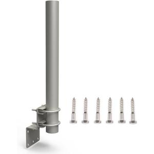 Technical Pole Mount Accessory for Outdoor Antennas (Signal Booster, Yagi, Expansion Kit) & Weather Station Stronger Structure with Double U-Bolts (Pole OD 1 1/4", 15 3/4" Length)