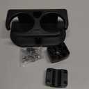 Boat Drinks Holder - Fits 1-1/4" Square Rails and 7/8" to 1" Round Rails Pontoon Drinks Holders with Rail Mount Bracket Kit, No Drilling Required.