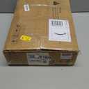 C Shaped End Table Set of 2, Small Side Table for Sofa and Bed, Couch Tables That Slide Under, Snack Side Table for Living Room, Bedroom, White Faux Marble and Gold