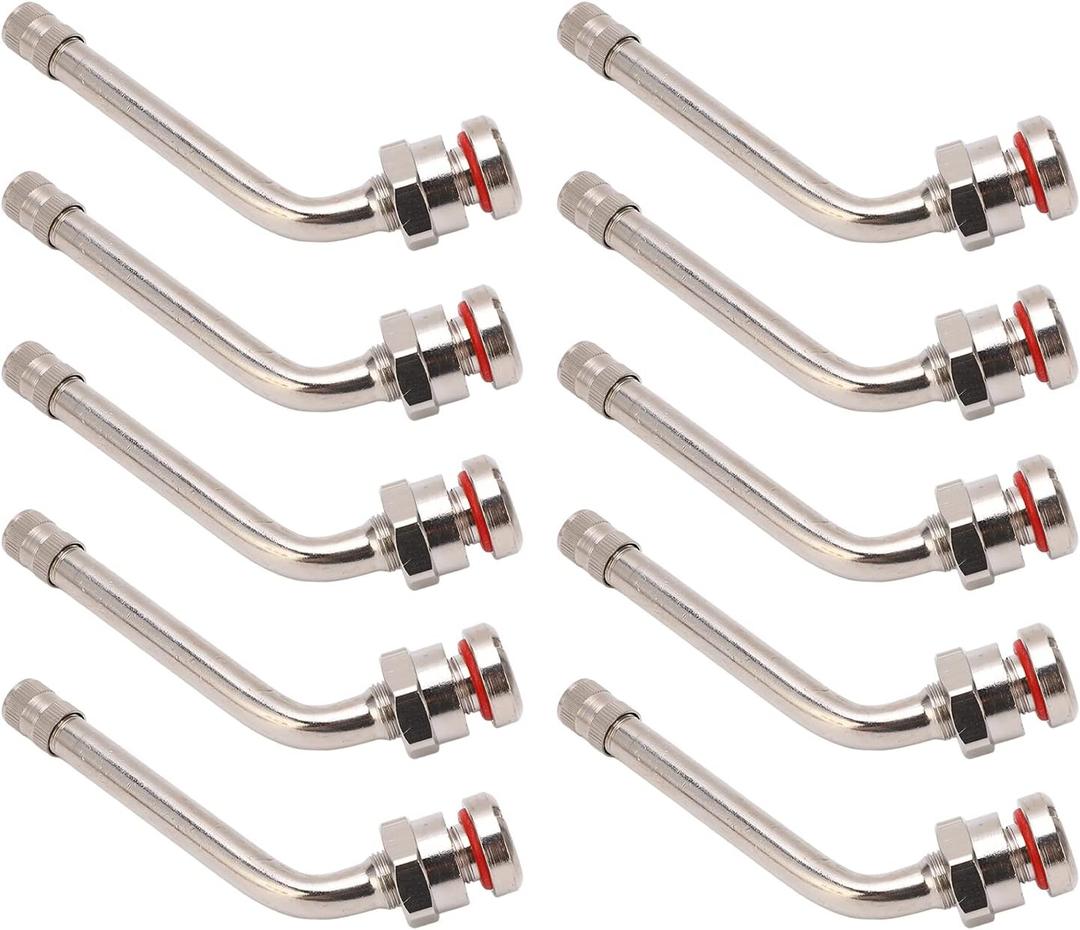 Truck Tire Valve Stems, TR545D 60 Degree Valve Stem Extension Adaptor Compatible with Alcoa 22.5in 24.5in Aluminum Wheels (Pack of 10)