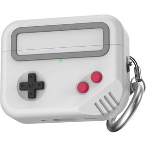 for AirPods Pro 3 Case - 2025 Silicone Game Console Design Case for Apple AirPods Pro 3rd Generation, Cute Airpod Pro 3 Cover for Men/Women (Light Grey)