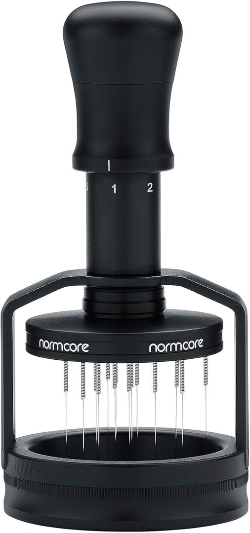 Normcore 54mm Concentric Needle Distributor Tool V3 for Breville Sage Portafilters, Espresso WDT Tool with Magnetic Base, Adjustable Depth Coffee Stirrer, 36 Needles Included