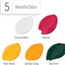 FolkArt, Carnation One Stroke Beginner Painting Kit, Includes 5 Colors, 1 Flat Brush, and a Reusable Teaching Guide