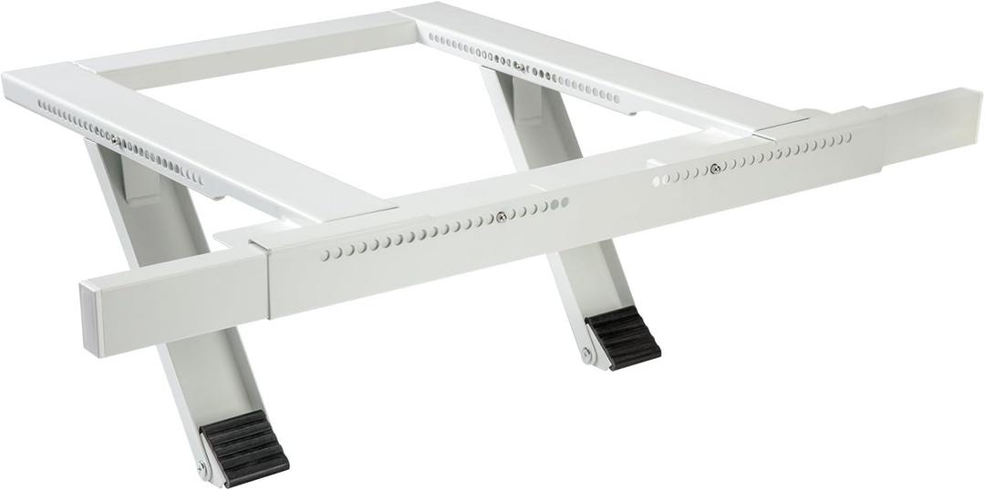 Ivation Air Conditioner Support Bracket, No Tools or Drilling Required - Easy to Install Window AC Mount - Heavy Duty Steel, Holds Up to 200lbs - Fits Single Or Double Hung Windows 19.25H by 17.25L