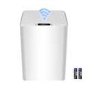 Cornermeet Smart Sensing Trash Can - 15L Ultra-Thin Motion Sensor Automatic Lid, Light and Beautiful for Commercial, Office, Bedroom, Bathroom, Kitchen Use - White