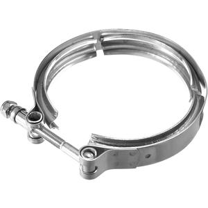 4 Inch V Band Clamp,Male Female 304 Stainless Steel Quick Release Flange Exhaust Clamp, V-Band for Pickup Truck Turbo Downpipe Exchange Exhaust Systems, Car Accessories