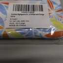 Nightgowns for Women, Women's Sleepwear Lightweight Cotton Nightdress, Crew Neck Sleepshirt Short Sleeve Loose Fit (Medium, Blue and Orange)