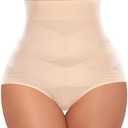 Tummy Control Shapewear Panties for Women High Waisted Body Shaper Slimming Shapewear Underwear Girdle Panty Medium