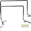 Benbuoo Mattress Retainer Bar Stopper 2PCS Chrome Non-Slip Metal Holder in Place Gripper for Mattresses Over 10 Inches Thick