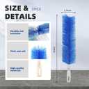 4 x Fan Brush, CN1ST Fan Cleaning Brush Reusable Removes Dirt from Fans, Air Conditioning, Home, Car Vents Curtain and More