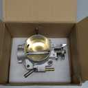Throttle Body Assembly, 70mm Throttle Body Actuator for Car Aluminum Alloy Silver Tone, 1 Set