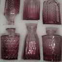 12pcs Glass Bud Vase Set, Small Purple Flower Vases for Centerpieces in Bulk, Mini Vintage Vase for Wedding, Home,Table Decoration