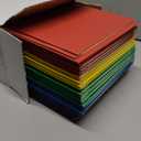 Blue Summit Black Pocket Folders with Prongs, Black Folders with Prongs, 2 Pocket Folder with 3 Brads, Paper, 50 Pack