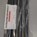 Black Shower Curtain Rod 31 to 80 Inch,1 Inch Diameter Adjustable Spring Tension Stainless Steel Telescoping Rod,Easy Install,No Rust