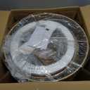 Rattan Chandelier Light Fixtures: 18 inch Boho Pendant Lights with Wicker Lampshade, E12 5 Light Height Adjustable Hand Woven Hanging Chandeliers for Dining Room Kitchen Farmhouse Living Room (Gold)