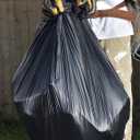 Ultrasac Black Large Heavy Duty Drawstring Trash Bags 33 Gallon 1.4 MIL, 33.5" x 38" - Pack of 86 - For Home, Commercial, Construction, & Outdoor