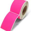 NextDayLabels - 3 X 5 Rectangle Inventory Color Coding Labels, 500 Per Roll (Fluorescent Pink)