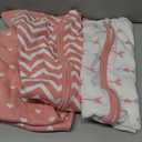 Yoofoss Baby Sleep Sack 0-6 Months Baby Wearable Blanket 100% Organic Cotton 2-Way Zipper TOG 0.5 Toddler Sleeping Sack, Lightweight Sleep Sacks for Babies(Small) (Pink Arrow)