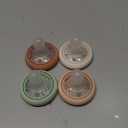 Tommee Tippee Breast-Like Pacifier, 0-6 Months, Symmetrical Design, Natural Breast-Like Baglet, BPA-Free Binkies, Rose/Green/Cream, Pack of 4