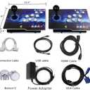 RegiisJoy 30000 in 1 Pandoras Box 70S Arcade Console - Retro Game Machine for PC & Projector & TV, 2-4 Players, 3D Games, Search/Hide/Save/Load/Pause, 1280X720, Separate Console