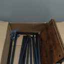 LANDVOI Christmas Stocking Holder for Floor, Free Standing Metal Stocking Hanger with 4 Removable Hooks, Stable Base & Adjustable Feet, Black