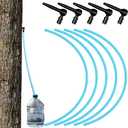 Hortsun 5 Set Maple Syrup Tree Tapping Kit Maple Syrup Sugaring Starter Taps Include 5 Pieces Maple Tree Tap Extractors and 5 Pieces Syrup Collection Extractor Tubes for Birch Maple Syrup Supplies