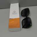 miyya Oversized Polarized Sunglasses Women, Trendy Retro Sun Glasses for Women 2025, Oversized Shades (All Black + Amber Tortoise Light)