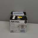 Aroma Housewares 6-Cup (Cooked yield ) / 1.2Qt. Select Stainless Pot-Style Rice Cooker, & Food Steamer, One-Touch Operation, White