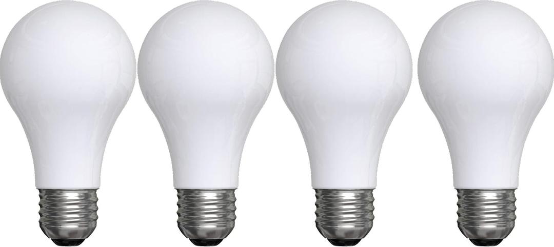 GE LED Light Bulbs, 60 Watt, Soft White, A19 (4 Pack)