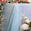 ShiDianYi Iridescent Blue Tablecloth 90X132 Inch, Sequin Tablecloth Rectangle, Mermaid Table Cloth, Shimmer Talbe Cover for Party,Birthday,Weddings Decor