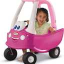 Little Tikes Princess Cozy Coupe Ride-On Toy - Toddler Car Push and Buggy Includes Working Doors, Steering Wheel, Horn, Gas Cap, Ignition Switch - For Boys and Girls Active Play , Magenta, Large